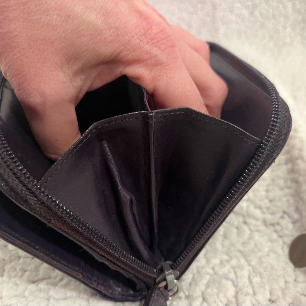 Prada Purple Leather Bifold Wallet - Picture 13 of 14